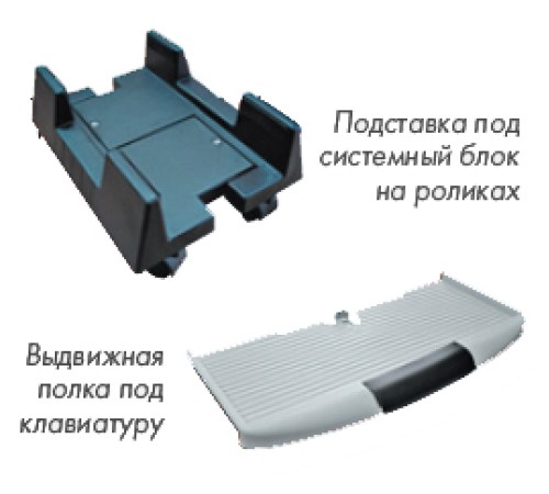 Подставка под сист/блок на роликах ПС