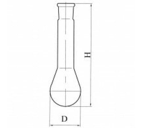 Колба Къельдаля со шлифом 1-1000-29/32, ТС