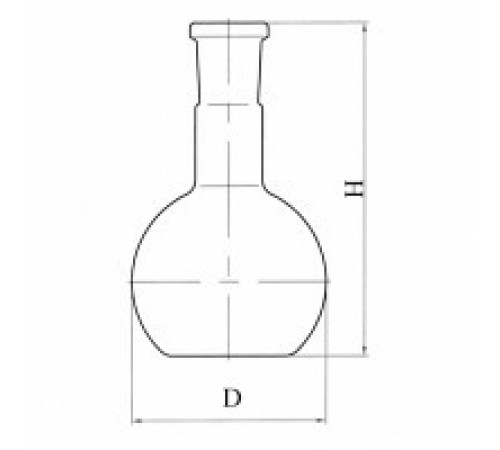 Колба плоскодонная П-1-10000-45/40 со шлифом