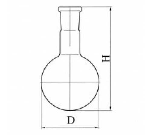 Колба круглодонная со шлифом К-1-1000-29/32, ТС