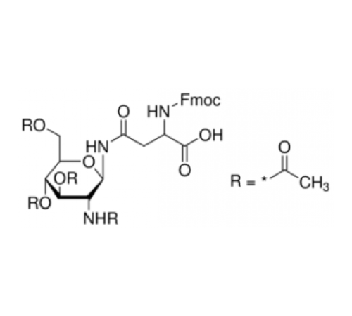 Fmoc-L-Asn ((Ac) ββ D-GlcNAcβOH 95% (ВЭЖХ) Sigma SMB00298