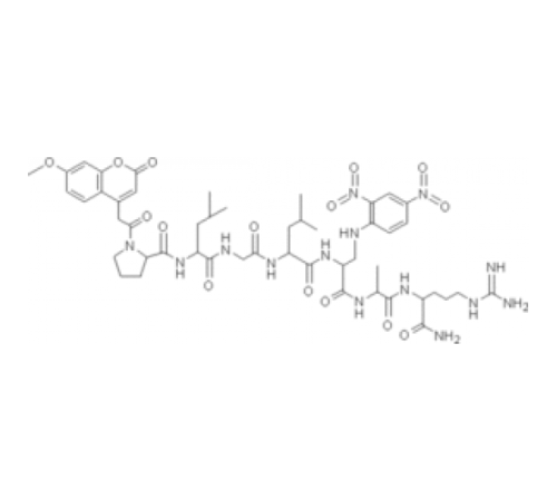 7-Метоксикумарин-4-ацетил-Pro-Leu-Gly-Leββ (2,4-динитрофениламино) Ala-Arg амид 97% (ВЭЖХ) Sigma M6412